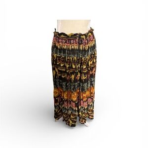 Just Class 90’s Vibrant Maxi aesthetic Abstract Skirt Bohemian ethnic inspired M
